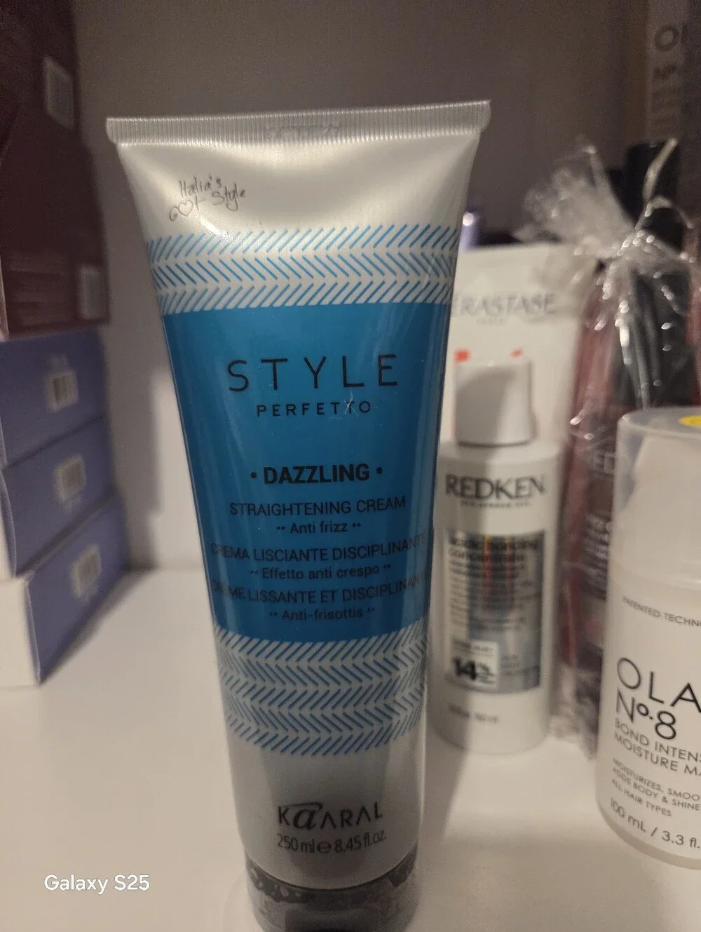 Style Perfetto Dazzling Straightening Cream - Blue